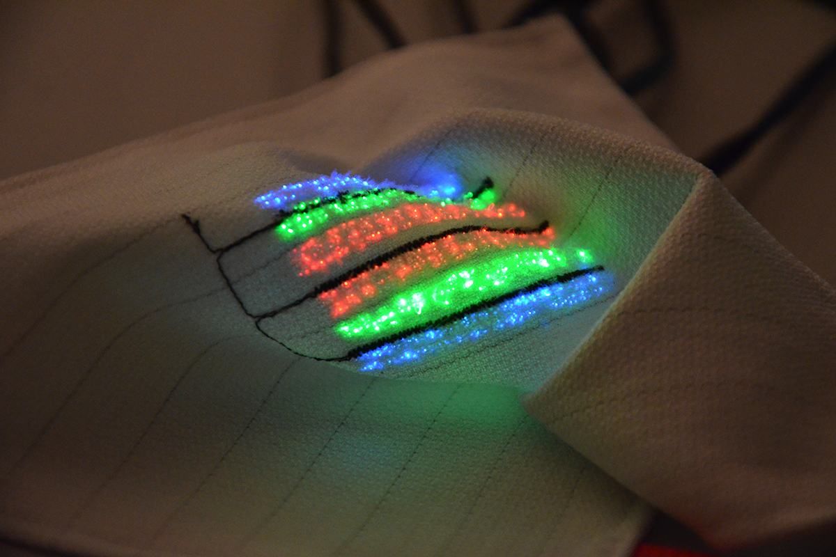 «ProTex»: Hochempfindliche tragbare Sensoren messen mit Licht die Sauerstoffsättigung im Blut. Bild: Empa.