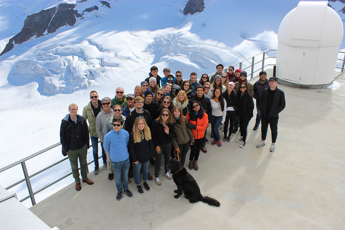 Ein Höhepunkt für die Teilnehmenden aus aller Welt war ein Besuch der Forschungsstation auf dem Jungfraujoch.