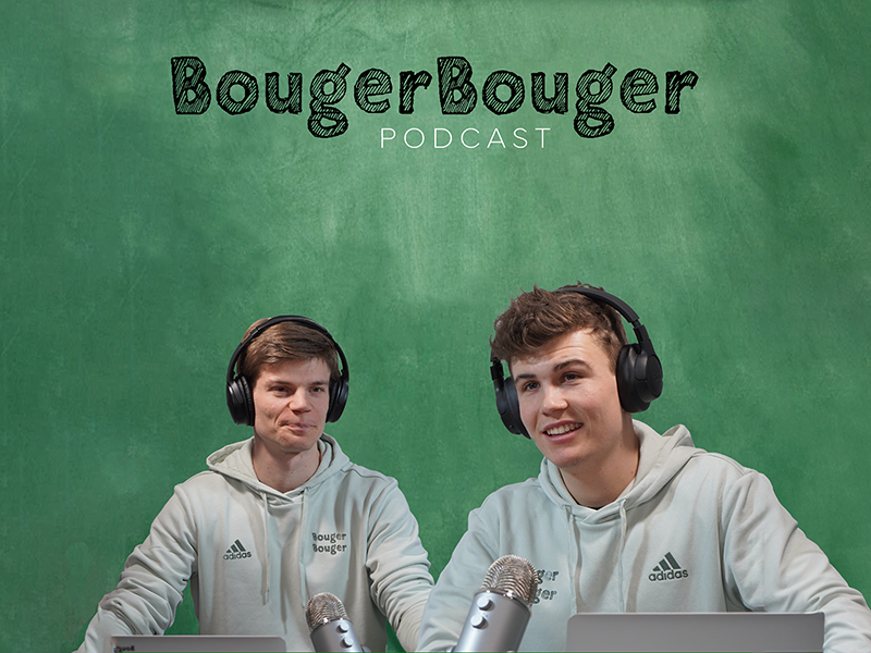 Flurin Mühlemann und Luca Zubler sind die Mitgründer des Podcastprojekts «BougerBouger». Bild: zvg