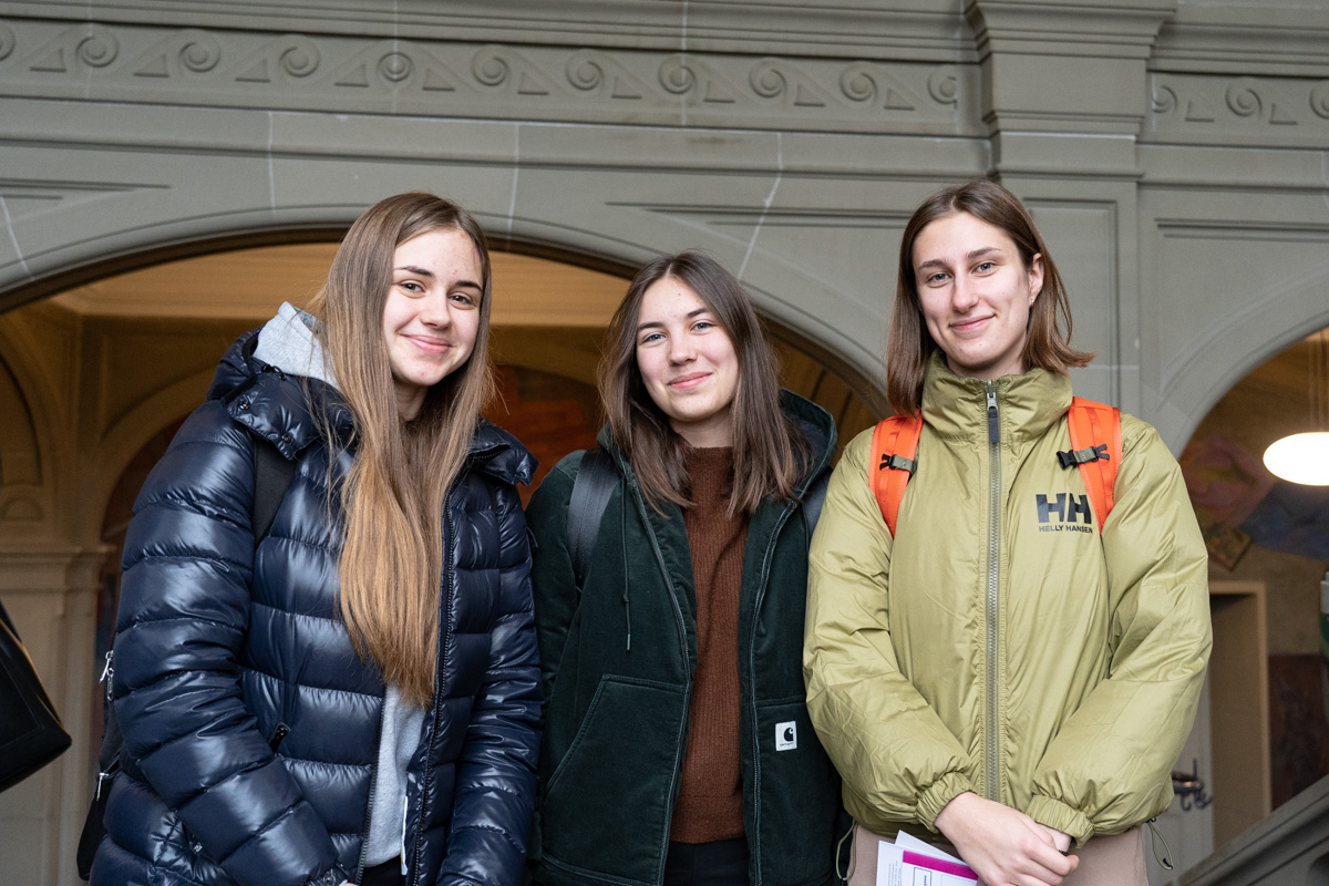 Valentina, Selma und Antonia (v.l.n.r.) sind aus dem Appenzell angereist