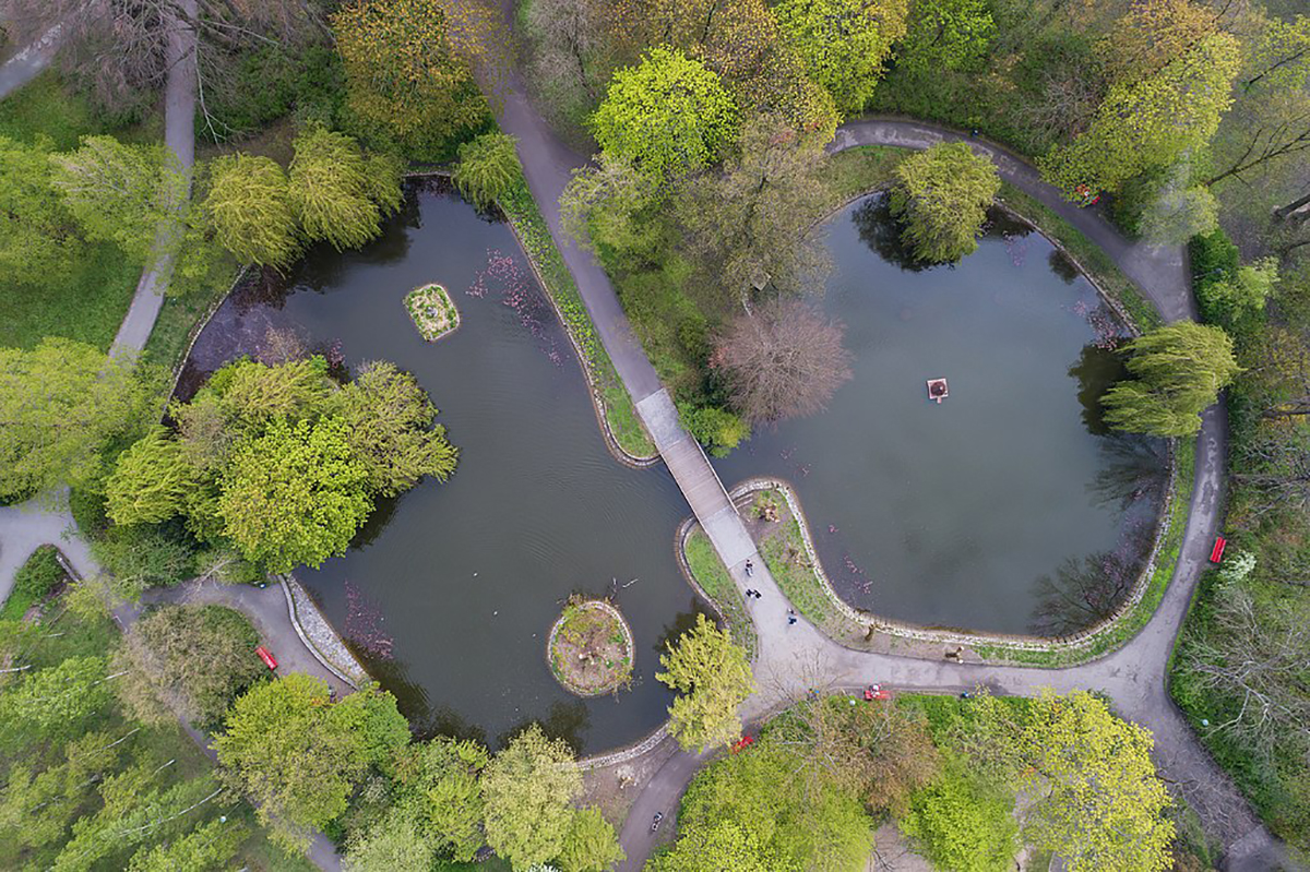 Wie stark wird der kühlende Effekt von Grünflächen in Städten bei verschiedenen Klimaszenarien in der Zukunft sein? Im Bild der Stadtpark Steglitz in Berlin. © wikimedia