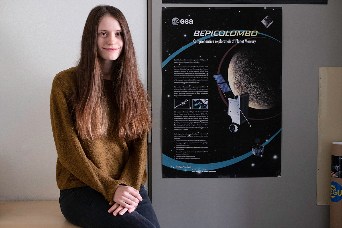 Salome Gruchola hat Einschätzungen vorgenommen, was an Signalen zu erwarten ist, wenn die Weltraumsonde BepiColombo auf ihrem Weg zum Merkur am 15. Oktober 2020 an der Venus vorbeifliegt.