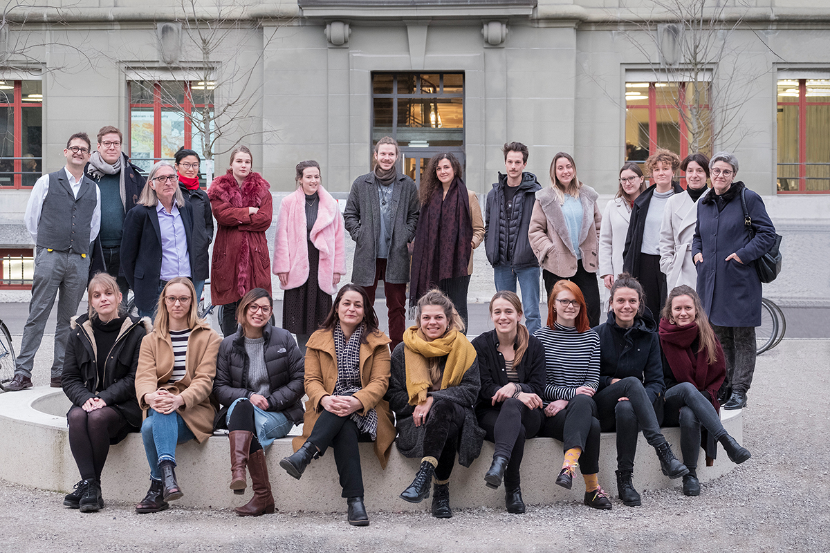 Diese Studierenden am Institut für Kunstgeschichte der Universität Bern haben sich vergangenen Winter mit der Rolle der Kunst im Anthropozän beschäftigt. Bild: Universität Bern, Vera Knöpfel