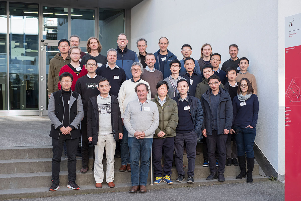 Gruppenbild des COST-G Teams mit der chinesischen Delegation, die Mitte Januar zu Besuch in Bern war. © Universität Bern, Bild: Vera Knöpfel