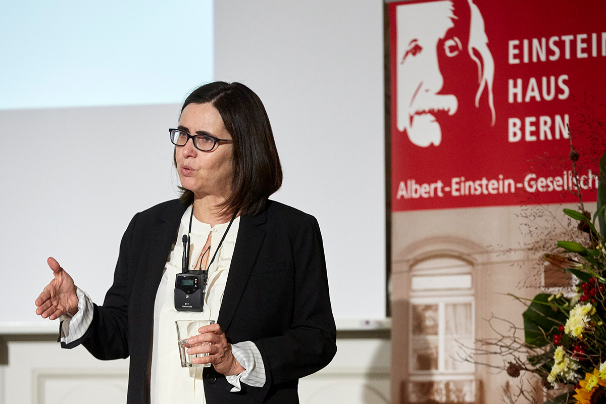 Für ihre bahnbrechenden Arbeiten erhielt Shafi Goldwasser 2012 den A.M. Turing Award, den «Nobelpreis der Computerwissenschaften» (gemeinsam mit Silvio Micali). © Universität Bern / Bild: Annette Boutellier