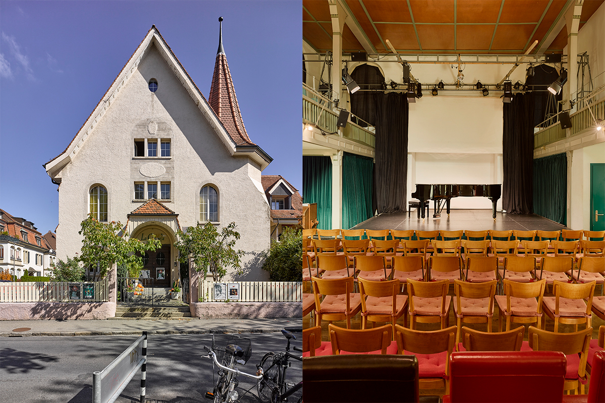 Verkauf: Die Wesley-Kapelle im Berner Breitenrainquartier wird als Kleinkunst- und Konzertbühne «La Capella» genutzt. Bilder: © Dirk Weiss