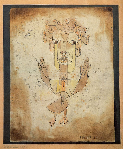 Die berühmte Zeichnung «Angelus Novus» von Paul Klee.