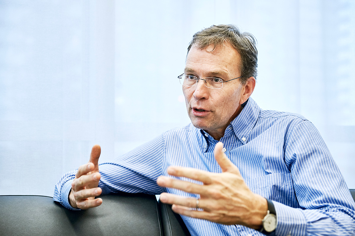 Steffen Eychmüller, Professor für Palliativmedizin, sprach mit UniPress über den gesellschaftlichen Stellenwert des Sterbens. © Universität Bern / Bild: Manu Friederich