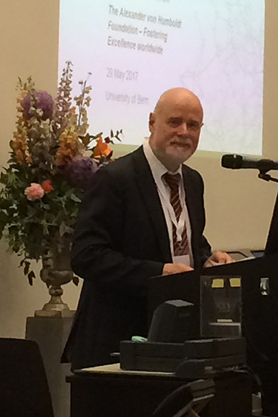 Dr. Steffen Mehlich, Leiter der Abteilung Förderung und Netzwerk, AvH-Stiftung in Bonn, hielt einen Vortrag zum Thema «Die Alexander von Humboldt-Stiftung: Exzellenzförderung weltweit».