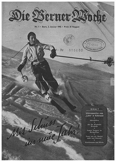 Titelseite der Berner Woche vom Januar 1943. Bild: zvg Universitätsbibliothek Bern