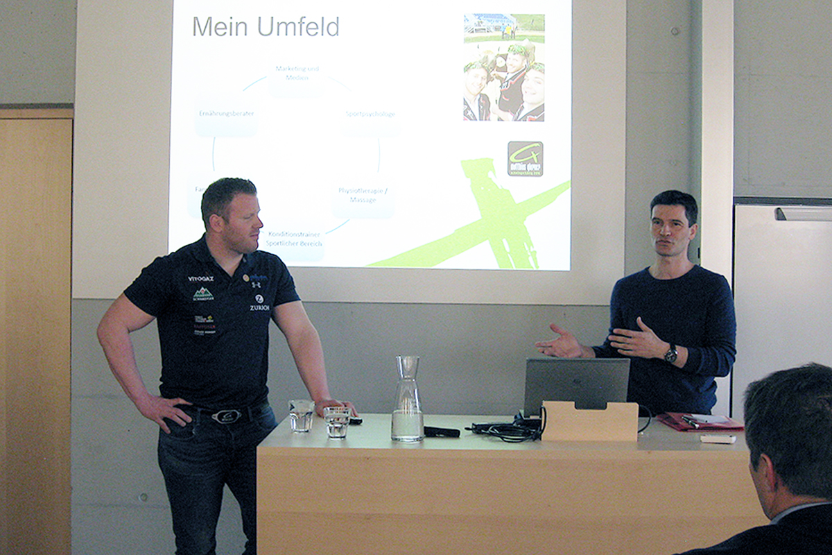 Matthias Glarner und Stefan Hofmänner im Gespräch. Alle Bilder: zvg ISPW