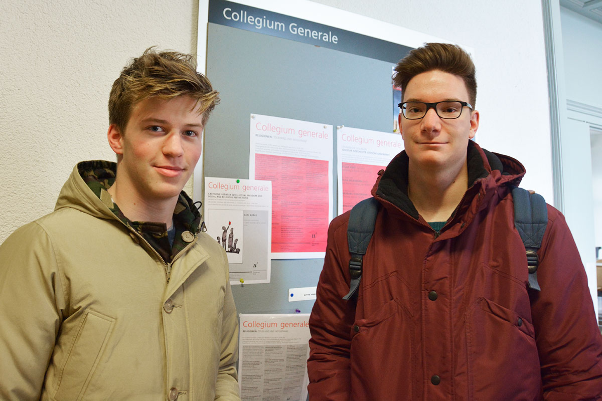 Von links nach rechts: Marco Reusser und Simon Kienast.