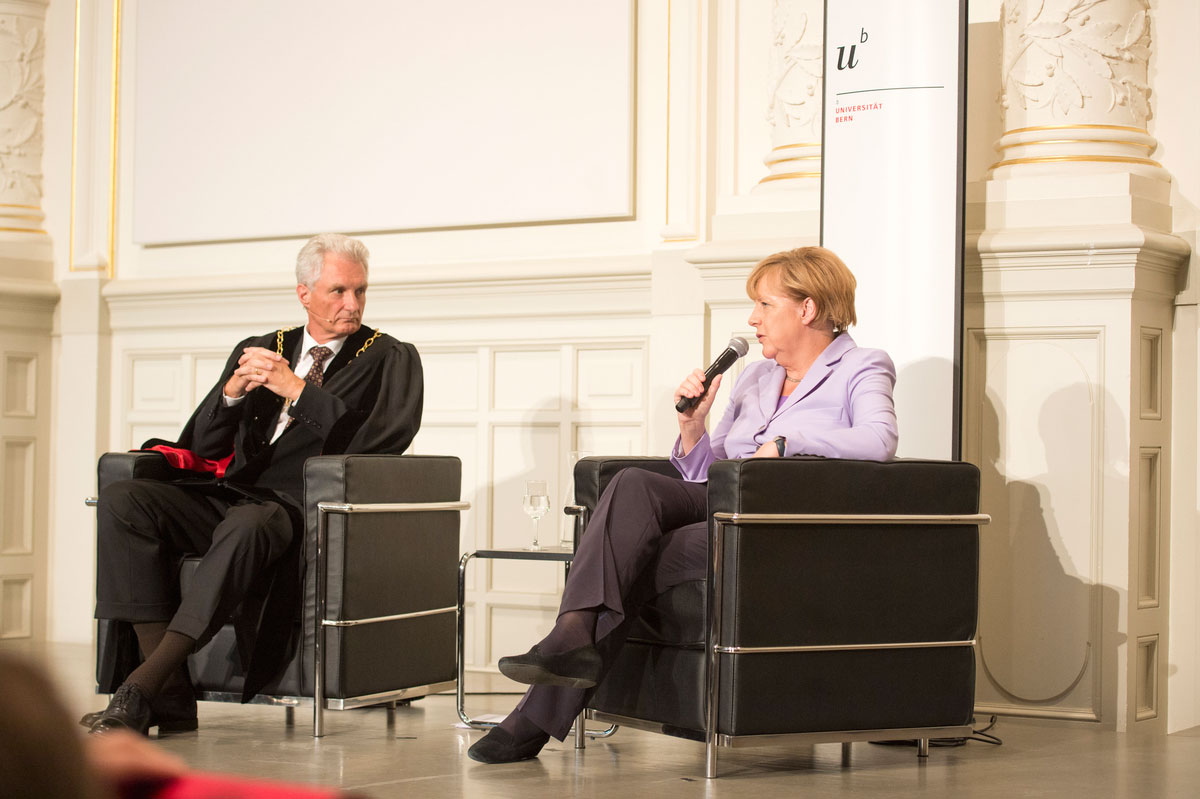 Bundeskanzlerin Dr. Angela Merkel beantwortet Fragen aus dem Publikum