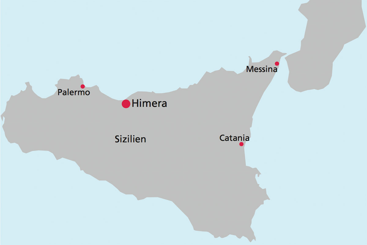 Landkarte von Sizilien