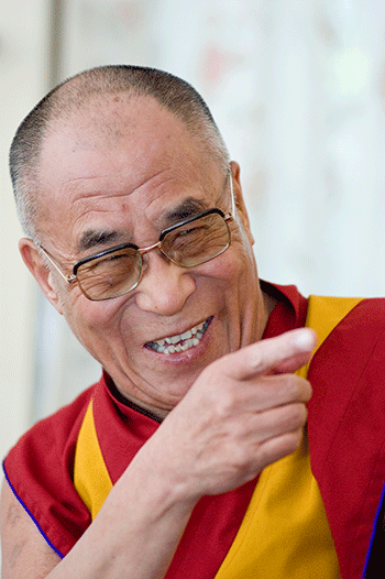 Lachender Dalai Lama