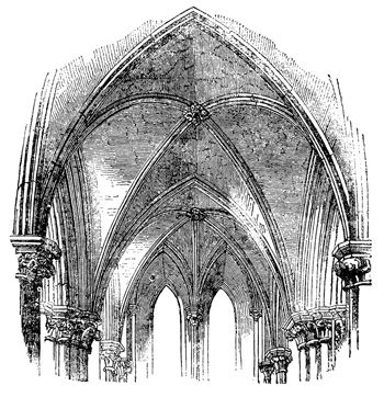 Skizze einer Kathedrale