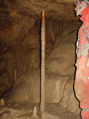 Stalagmit in der Sofular Cave im Norden der Türkei