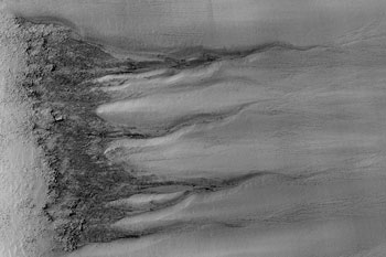 Wasserrinne auf dem Mars