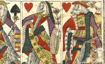 Herzdame auf Jasskarte