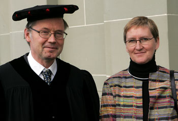 Iren Meier mit Rabbi Ackermann