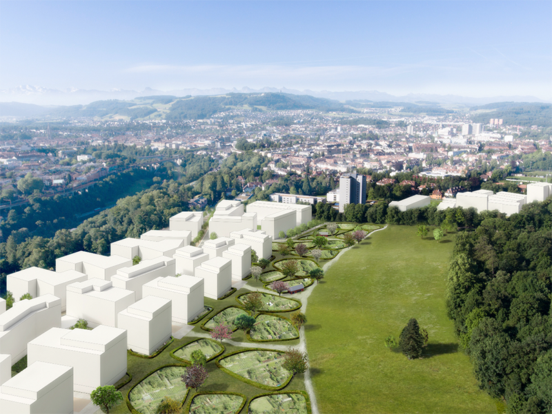 Es gab Pläne, auf dem Viererfeld einen Universitätscampus zu errichten. Nun entsteht dort ein neues Wohnquartier. Bild: Stadt Bern