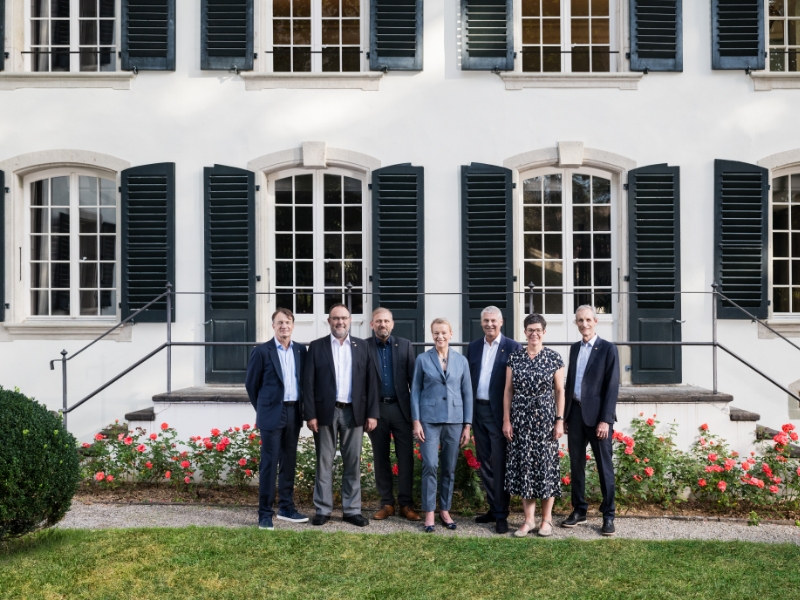 Die Universitätsleitung im Sommer 2023. Bild: Ramon Lehmann. @ Universität Bern
