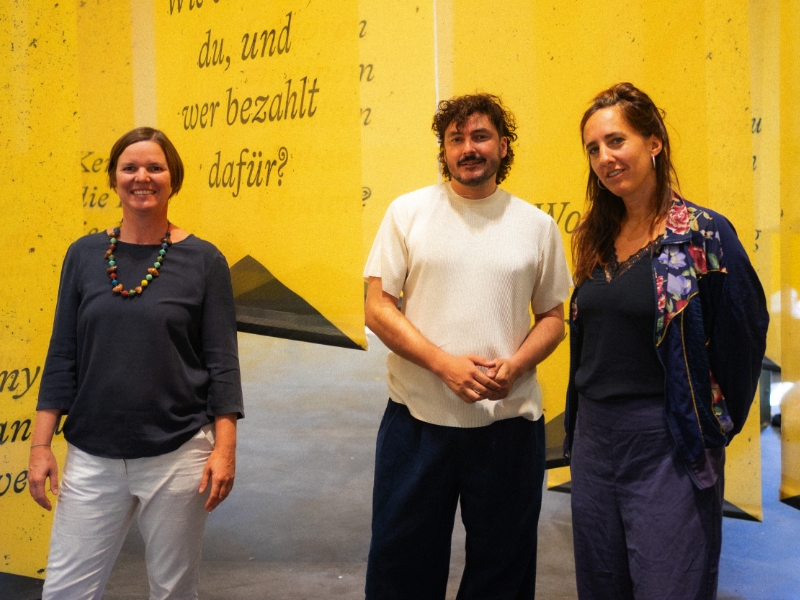 Carolin Schurr, Laura Perler und Mirko Winkel. © Janosch Perler